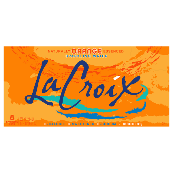 LaCroix Orange Sparkling Water - 8 pk