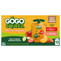 GoGo squeeZ Fruit & Veggiez Peach & Strawberry Applesauce Pouches- 12 ct