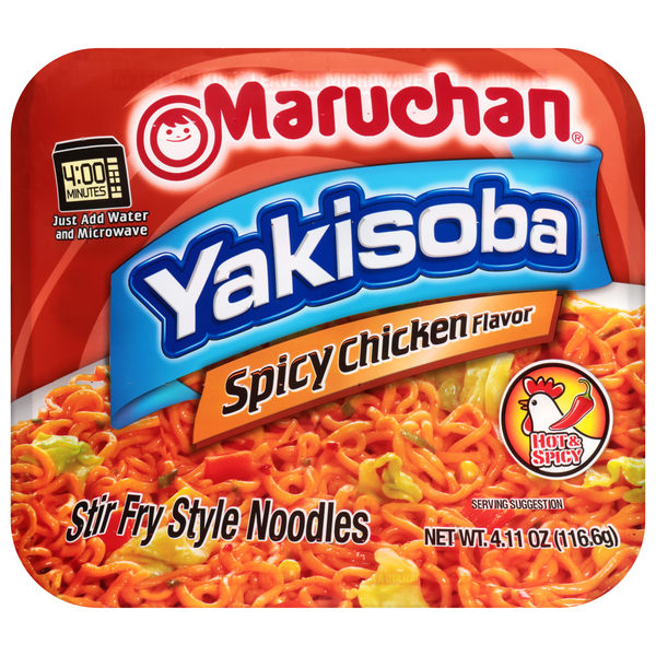 Maruchan Yakisoba Spicy Chicken Flavor Homestyle Japanese Noodles