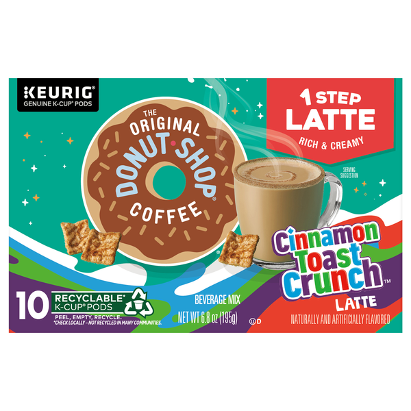The Original Donut Shop Cinnamon Toast Crunch Flavored Latte K-Cup Pods