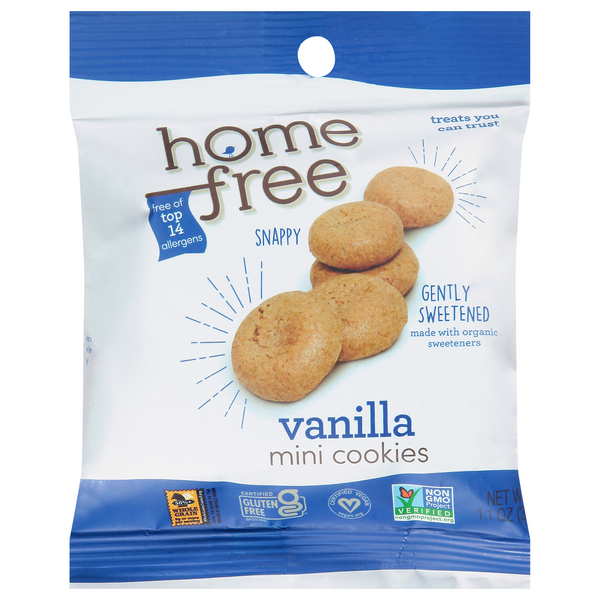 Homefree Gluten Free Mini Vanilla Cookies