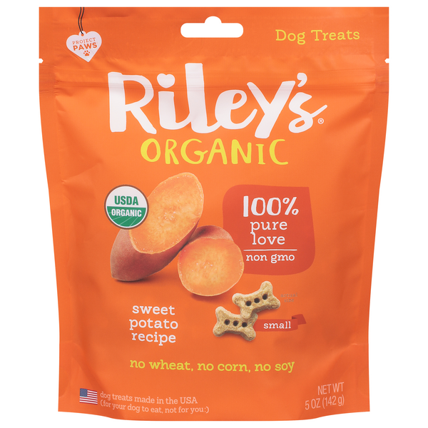 Save on Riley's Organic Dog Treats Sweet Potato Recipe Order Online