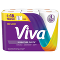 Viva Signature Cloth Choose-A-Sheet Triple Rolls 1-Ply Paper Towels - 6 ct