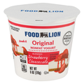 Food Lion Original Non Fat Strawberry Cheesecake Blended Yogurt Cup
