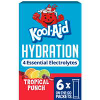 Kool-Aid Hydration Zero Sugar Tropical Punch Drink Mix - 6 ct