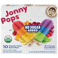 JonnyPops Minis Organic No Sugar Added Color Burst Frozen Pops - 10 ct