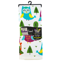 Royal Crest Reversible Printed Kitchen Towel XL Owls 18 x 28 Inch