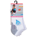 Hanes Sport Women's Cool Comfort Arch Support No Show Socks Size 5-9 White