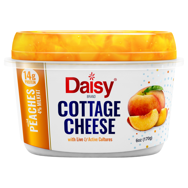 Daisy 4% Cottage Cheese with Peaches