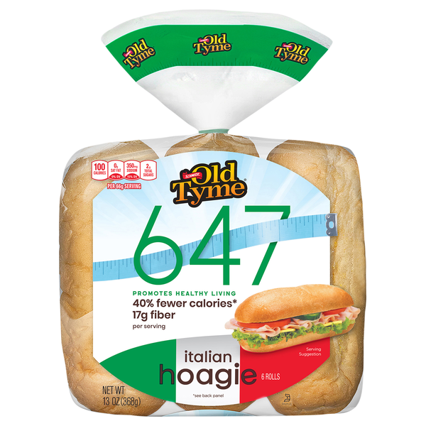 Schmidt Old Tyme 647 Italian Hoagie Rolls - 6 ct