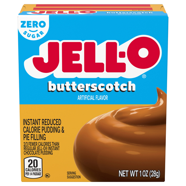 Jell-O Zero Sugar Butterscotch Instant Pudding & Pie Filling