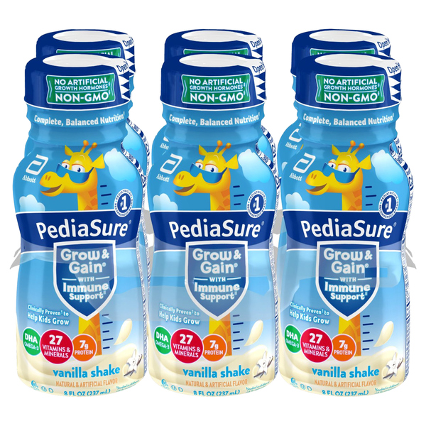 PediaSure Grow & Gain Vanilla Nutrition Shake - 6 pk