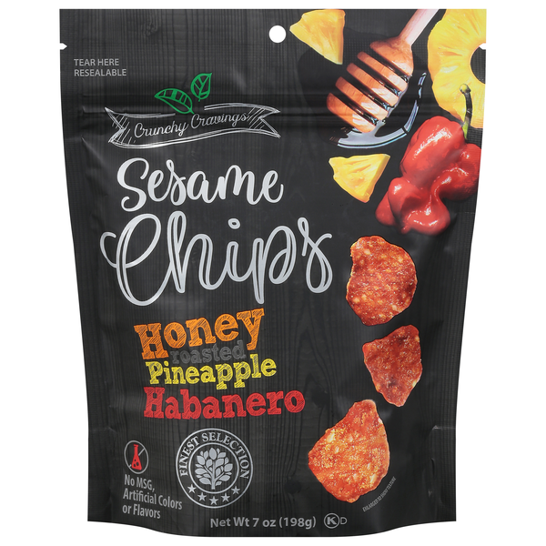 Save on Crunchy Cravings Sesame Chips Honey Roasted Pineapple Habanero