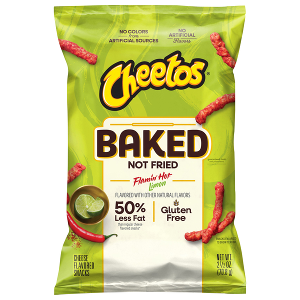 Cheetos Baked Flamin' Hot Limon Cheese Flavored Snacks