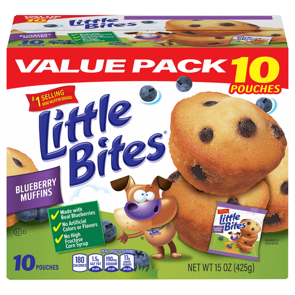 Entenmann's Little Bites Blueberry Mini Muffins Value Pack - 10 ct