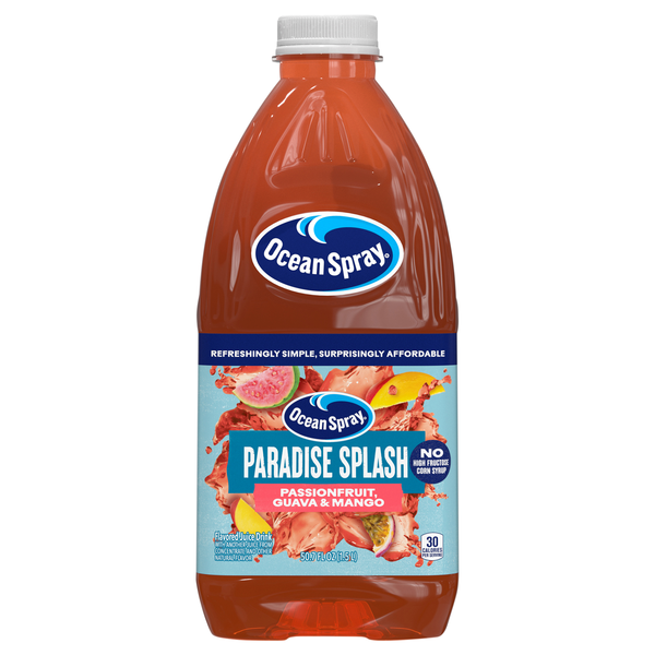 Ocean Spray Paradise Splash Passionfruit Guava & Mango Juice Drink