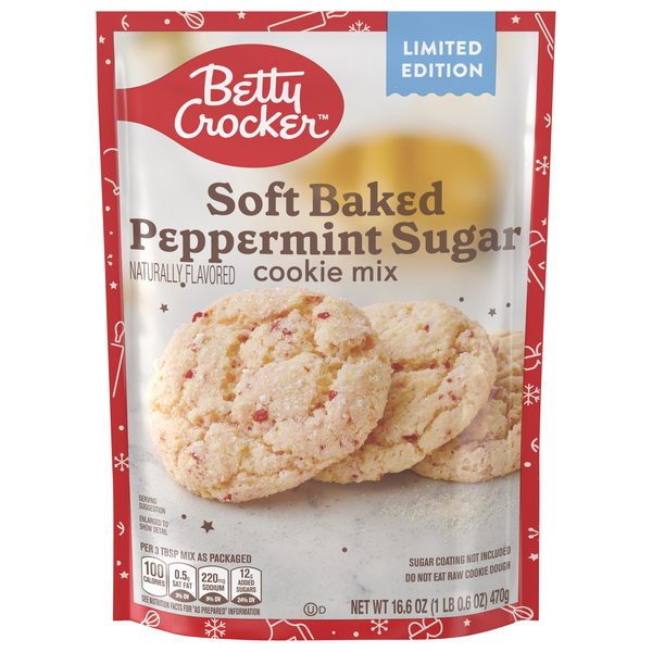Betty Crocker Soft Baked Peppermint Sugar Cookie Mix