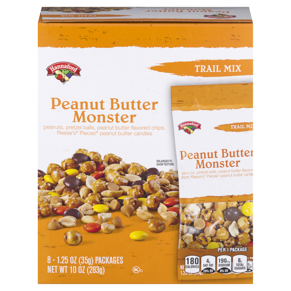 Hannaford Monster Trail Mix Peanut Butter - 8 ct