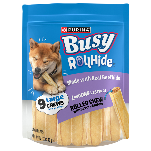 Purina Busy Roll Hide Small/Medium Dog Treats - 9 ct