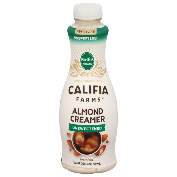 Califia Farms Dairy Free Unsweetened Almond Coffee Creamer