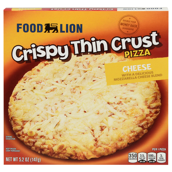 Food Lion Crispy Thin Crust Cheese Pizza Frozen