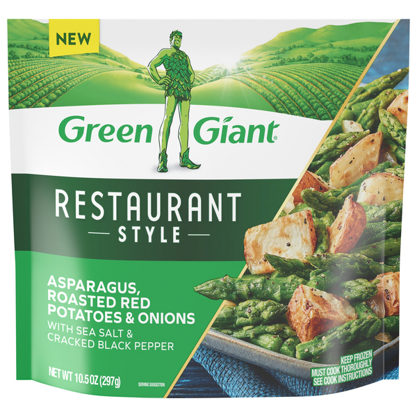 Green Giant Restaurant Style Asparagus Roasted Red Potatoes Onions Frozen