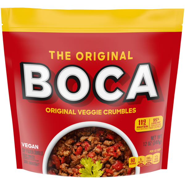 Boca The Original Vegan Veggie Ground Crumbles Frozen