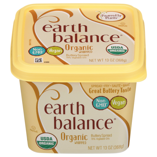 Earth Balance Organic Vegan Whipped Vegetable Oil Buttery Spread