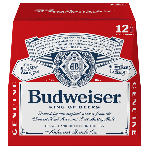 Budweiser Beer - 12 pk
