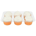 Our Brand Bakery Orange Cupcakes with Whipped Frosting - 6 ct