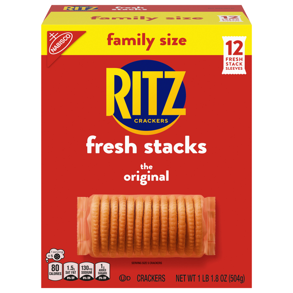 Nabisco Ritz Original Crackers Fresh Stacks Family Size - 12 ct