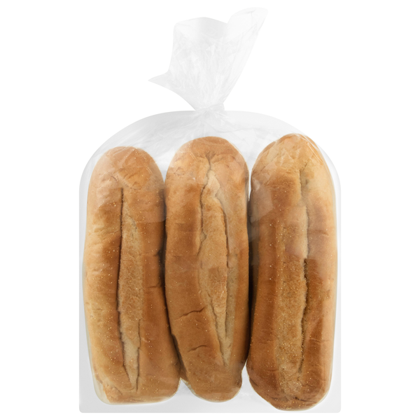 Hannaford Bakery 8 Inch Hearth Sub Rolls - 6 ct
