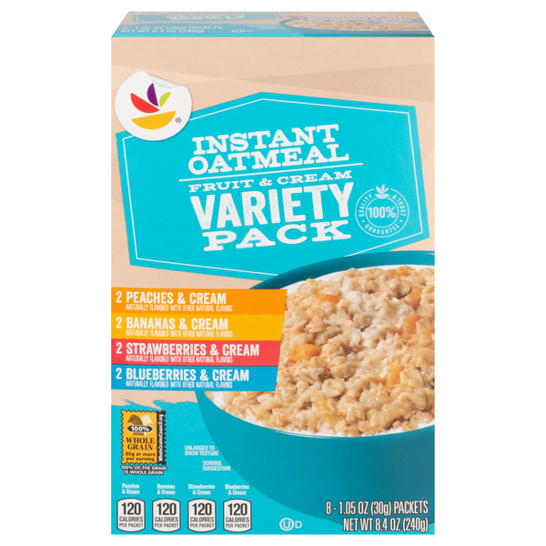 Our Brand Fruit & Cream Variety Pack Instant Oatmeal - 8 ct