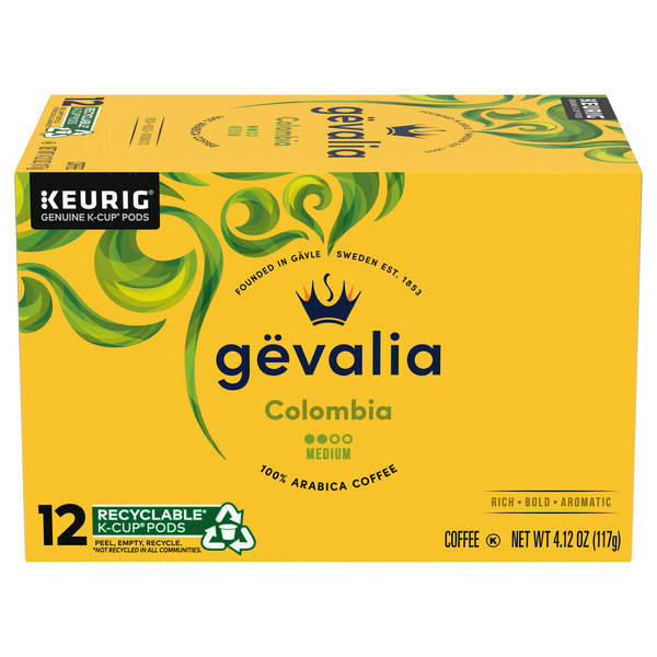 Gevalia Columbia Medium Roast K-Cup Coffee Pods