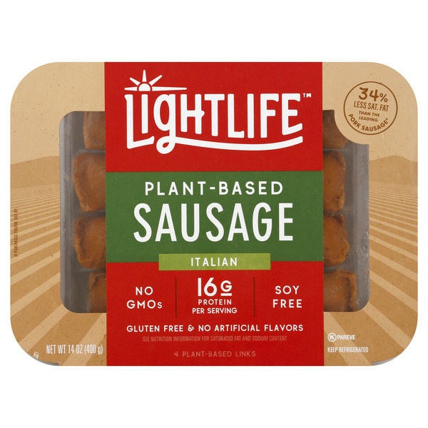 Save On Lightlife Plant Based Sausage Italian 4 Ct Order Online 