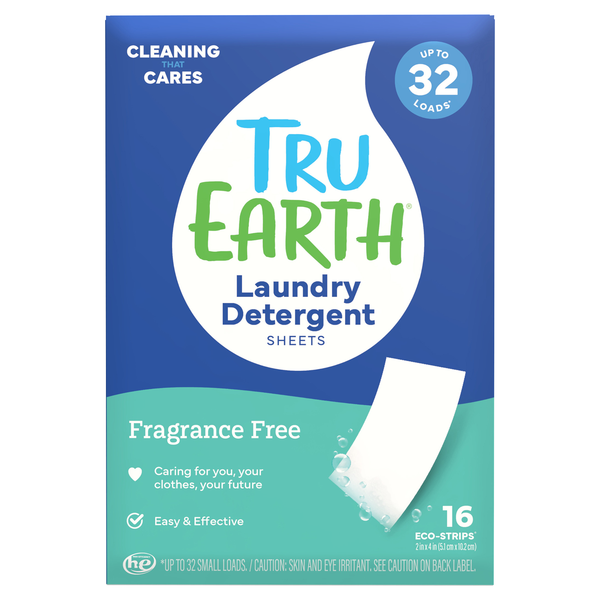 Tru Earth Eco-Strips Fragrance Free Laundry Detergent Sheets