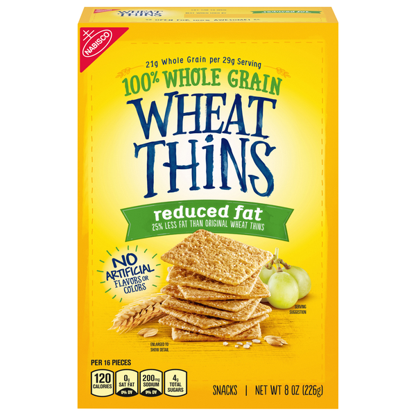 Nabisco Wheat Thins Reduced Fat Whole Grain Crackers