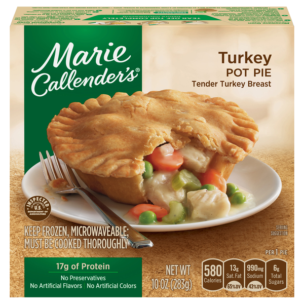 Marie Callender's Turkey Pot Pie 17g Protein Frozen Meal