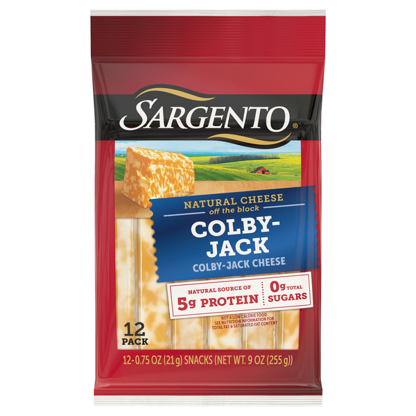 Sargento Natural Colby Jack Cheese Sticks - 12 ct