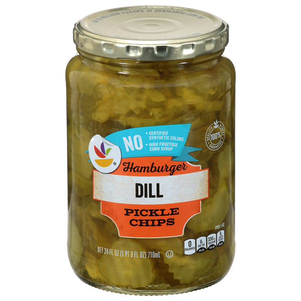 Giant Hamburger Dill Pickle Chips