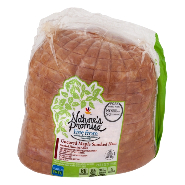 Nature's Promise Deli Uncured Maple Smoked Ham (Thin Sliced)