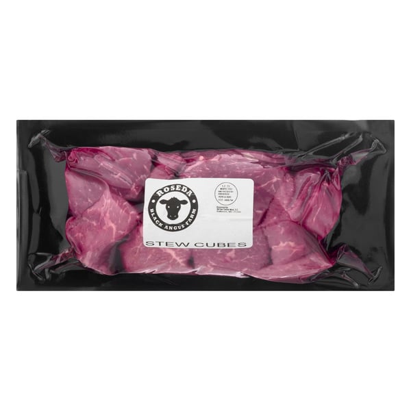 Roseda Farm Dry-Aged Black Angus Beef Cubes Stew Meat Local