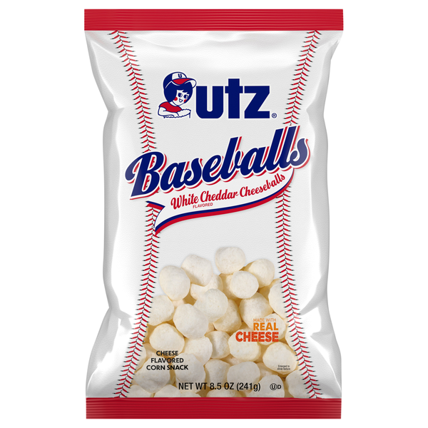 Utz Baseballs White Cheddar Cheese Balls