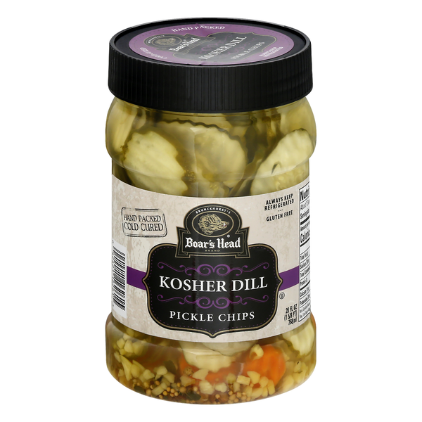 Boar's Head Kosher Dill Pickle Chips Refrigerated