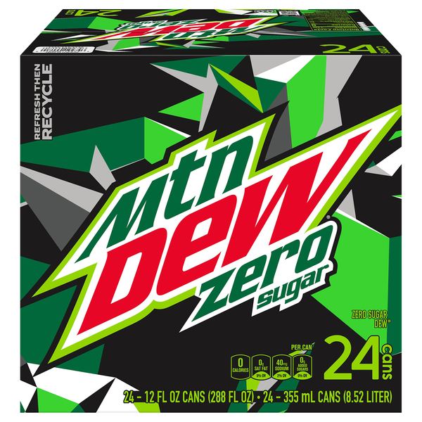 Mtn Dew Zero Sugar Citrus Soda - 24 pk
