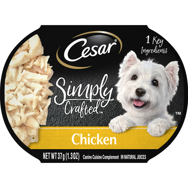 CESAR Simply Crafted Chicken Adult Dog Food Complement