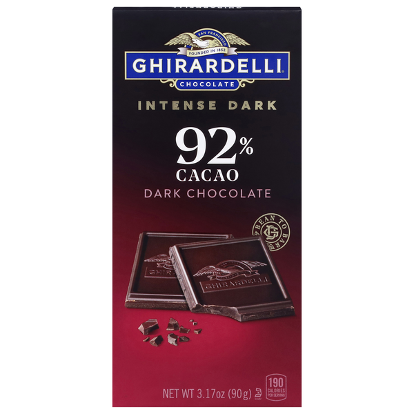 Ghirardelli Intense Dark Chocolate Candy Bar 92% Cacao