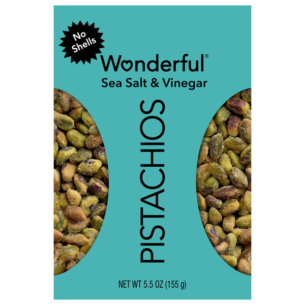 Wonderful No Shells Sea Salt & Vinegar Pistachios