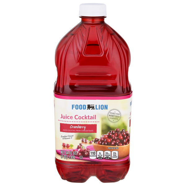 Food Lion Juice Cocktail Cranberry