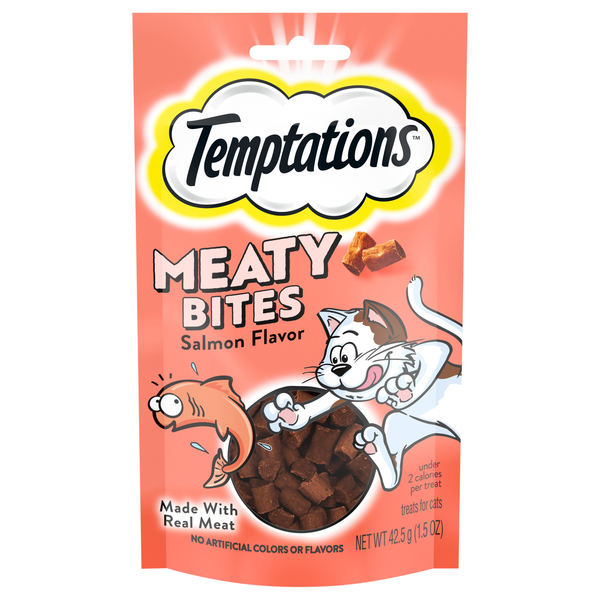 Temptations Meaty Bites Salmon Flavor Cat Treats